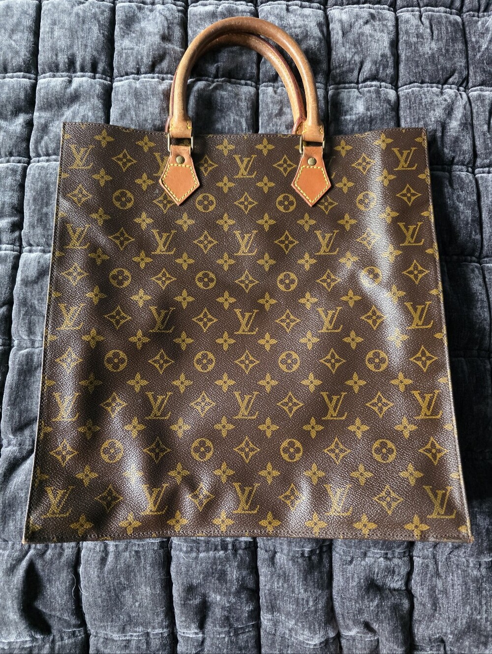 Louis Vuitton Monogram Canvas Tote in Brown and Tan